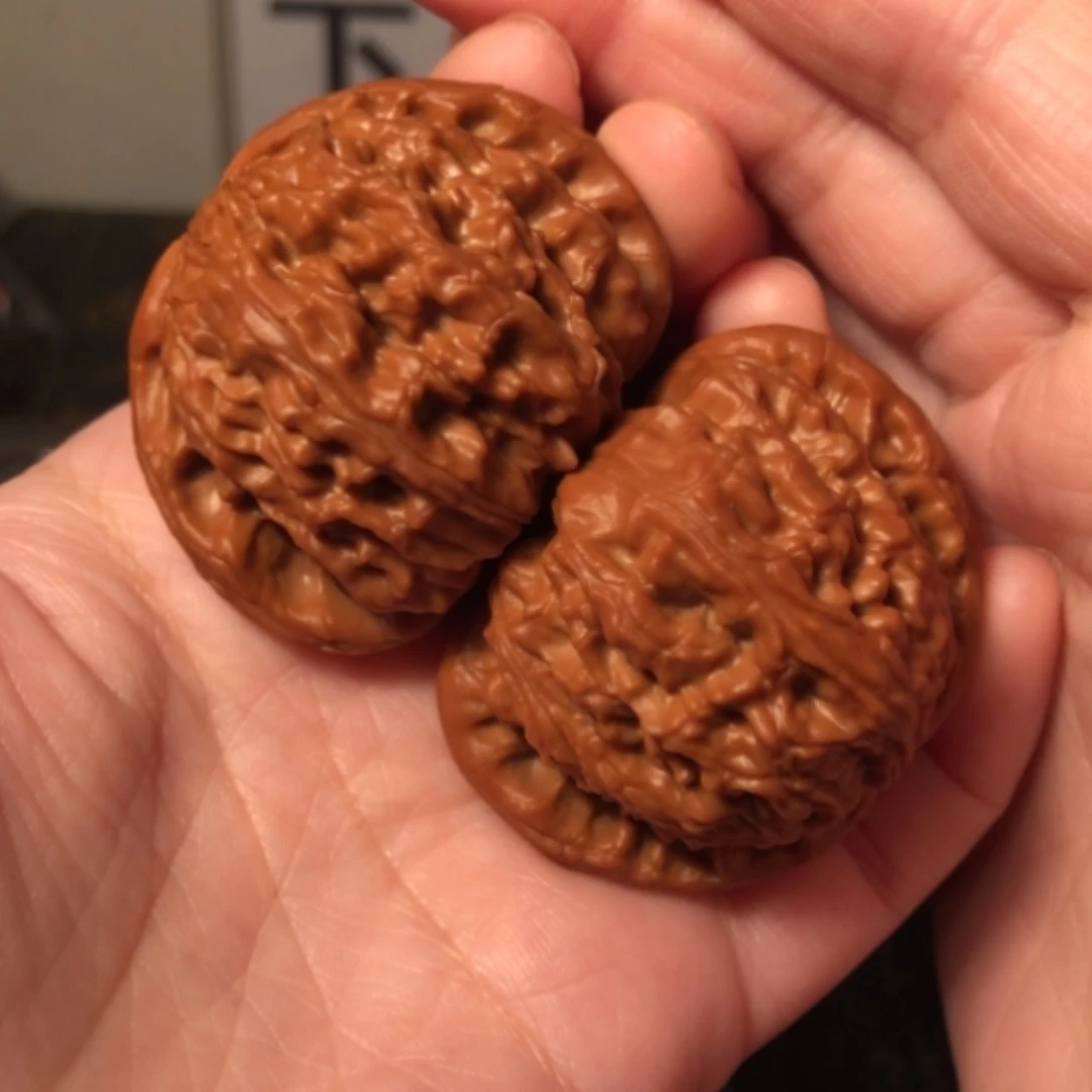 【闪购商品】文玩核桃把件㍿***三白狮子47