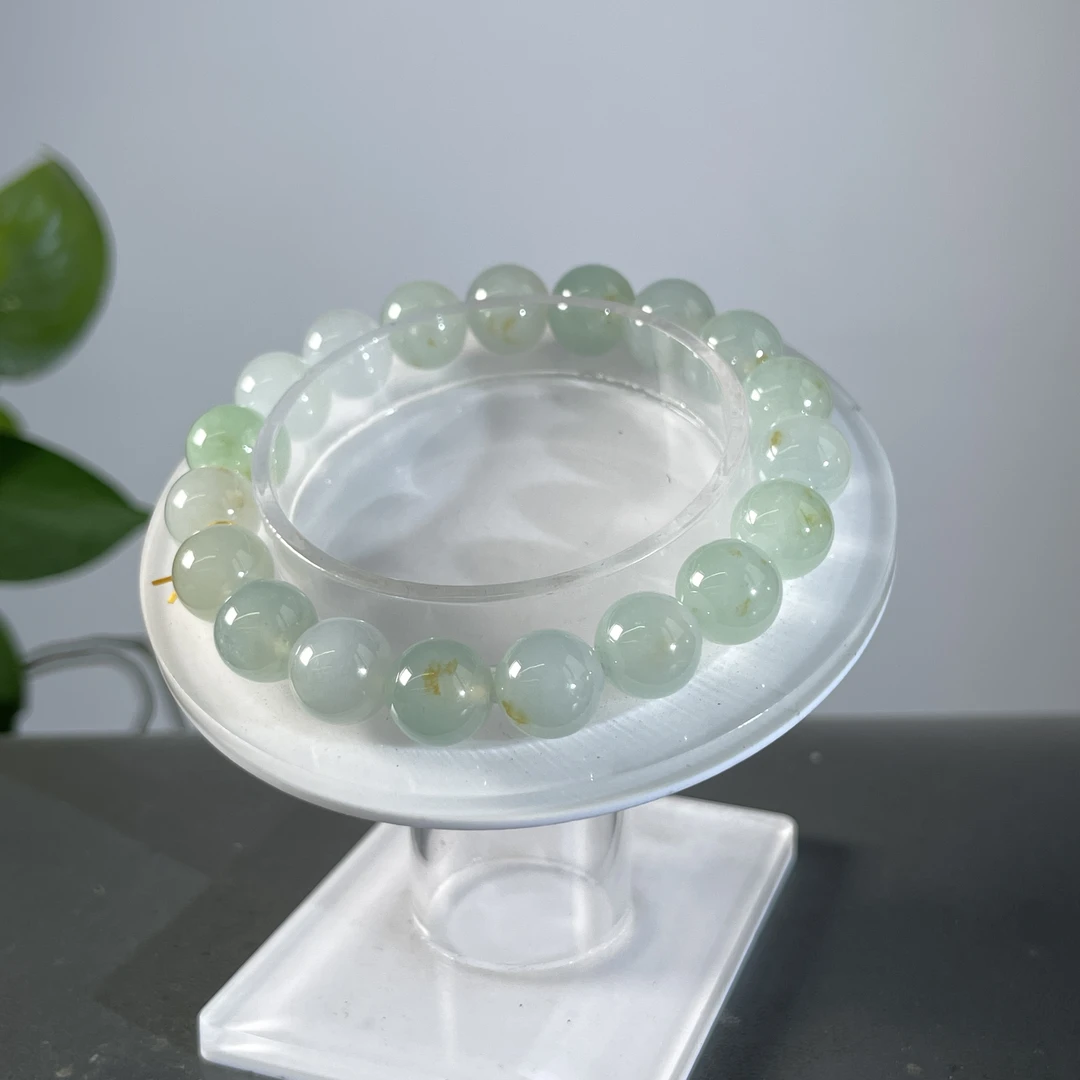 JCB25-152 天然翡翠缅甸A货 翡翠手串