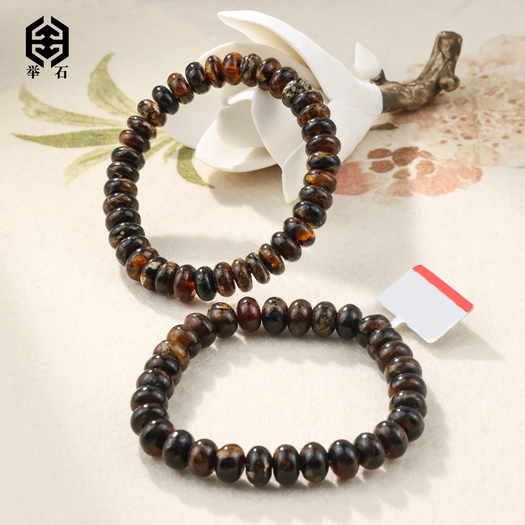 【举石精选】X0626-013-3琥珀手串（一件/多样性发/约8.5mm+）F