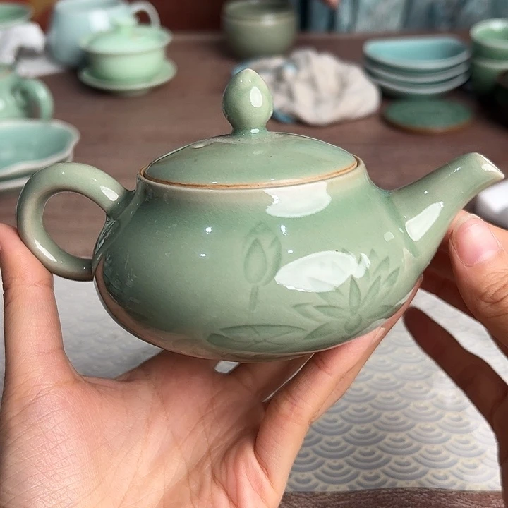 龙泉云间青瓷小米茶器