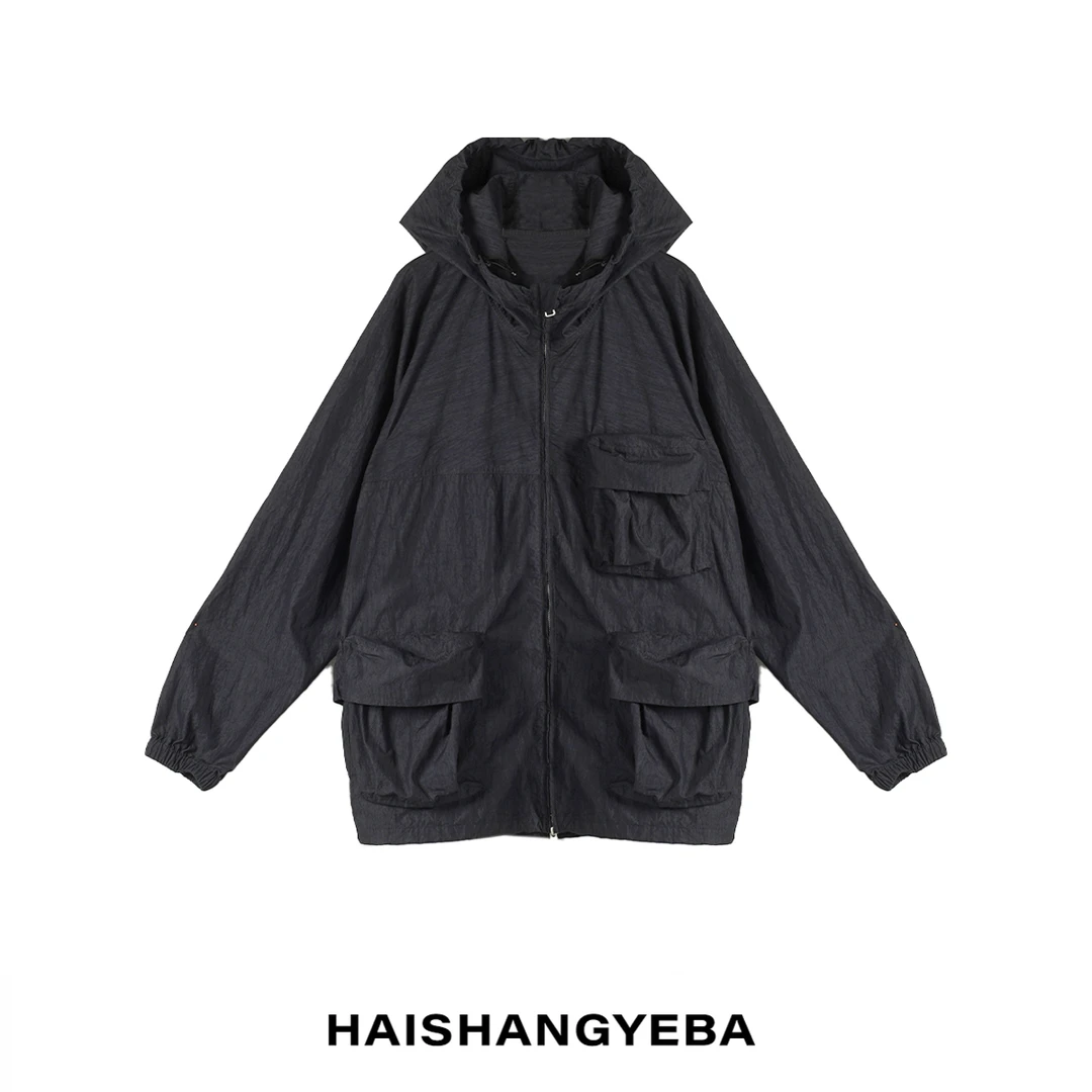 【海上叶爸】新款2025春夏百搭男女同款多口袋户外休闲外套