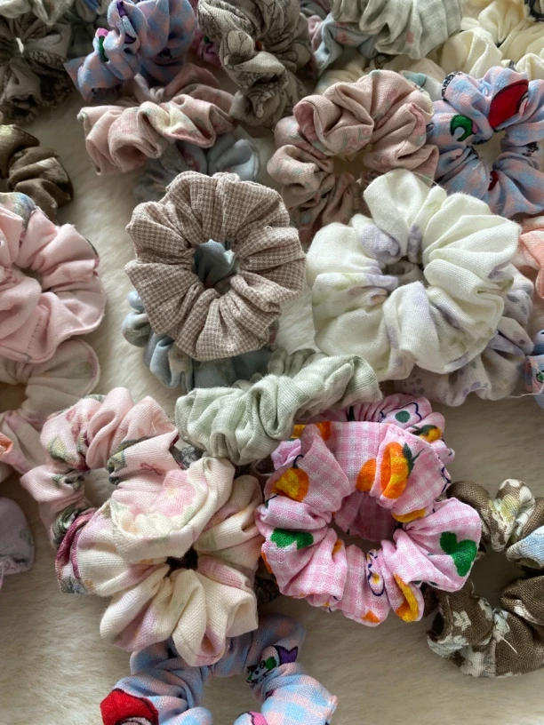 定制福利款素圈扎头发