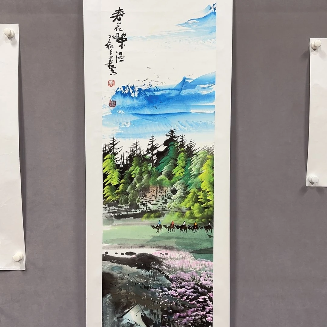 国画亲笔手绘放心去藏