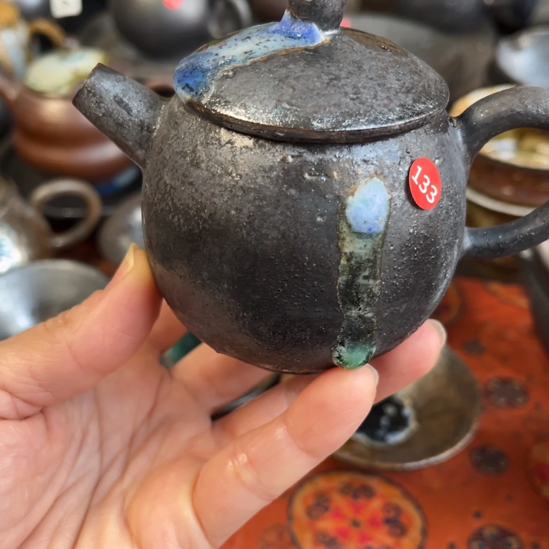 牵***)柴烧茶器主人杯杯柴烧