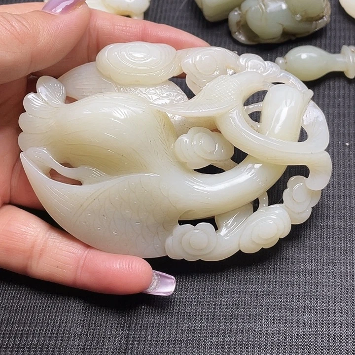 和田玉把件未镶嵌烘****爷