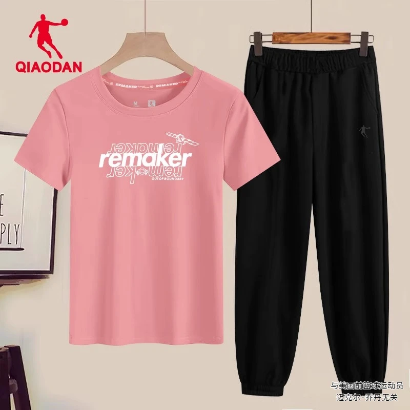 乔丹运动套装女2025冬季新款官方正品跑步休闲两件套健身运动服女