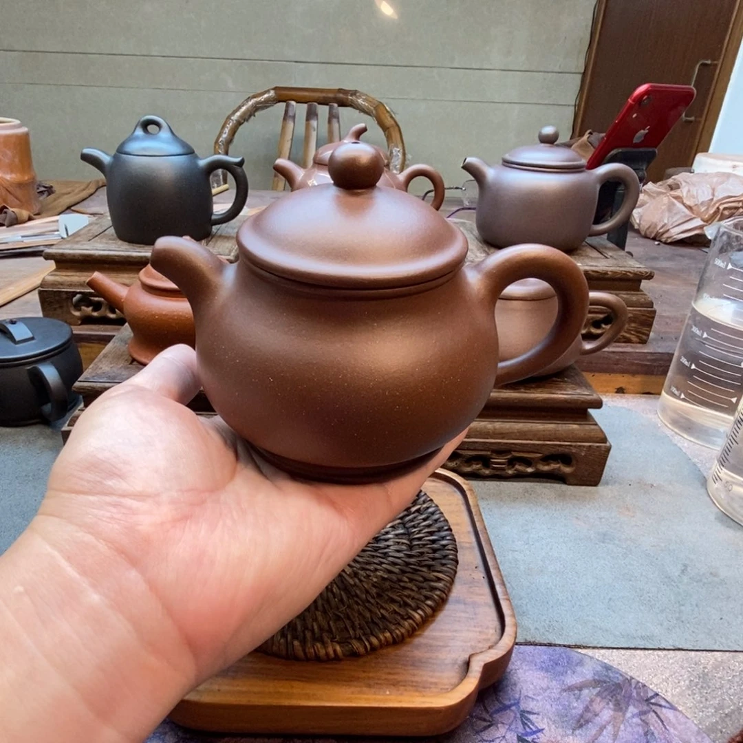 茶壶紫砂大潘壶（原矿底槽清370cc）