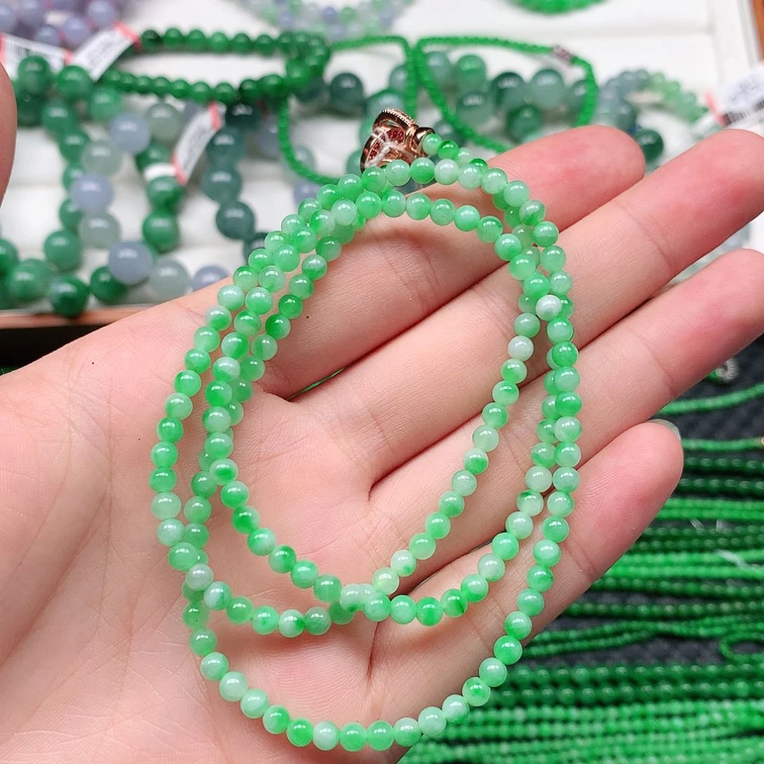 翡翠未镶嵌项链项链