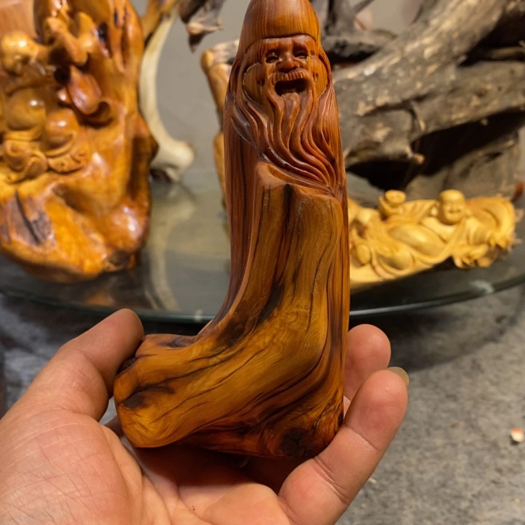 【闪购商品】柏木（崖柏）木雕工艺品摆件家居装饰手把件
