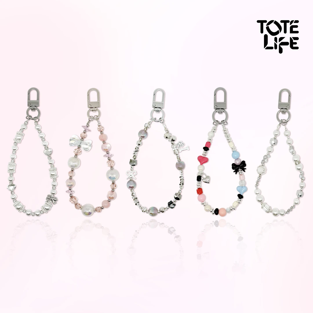 【桃子的苹果屋】Tote Life原创手机挂饰高端手作串珠手腕链高级感