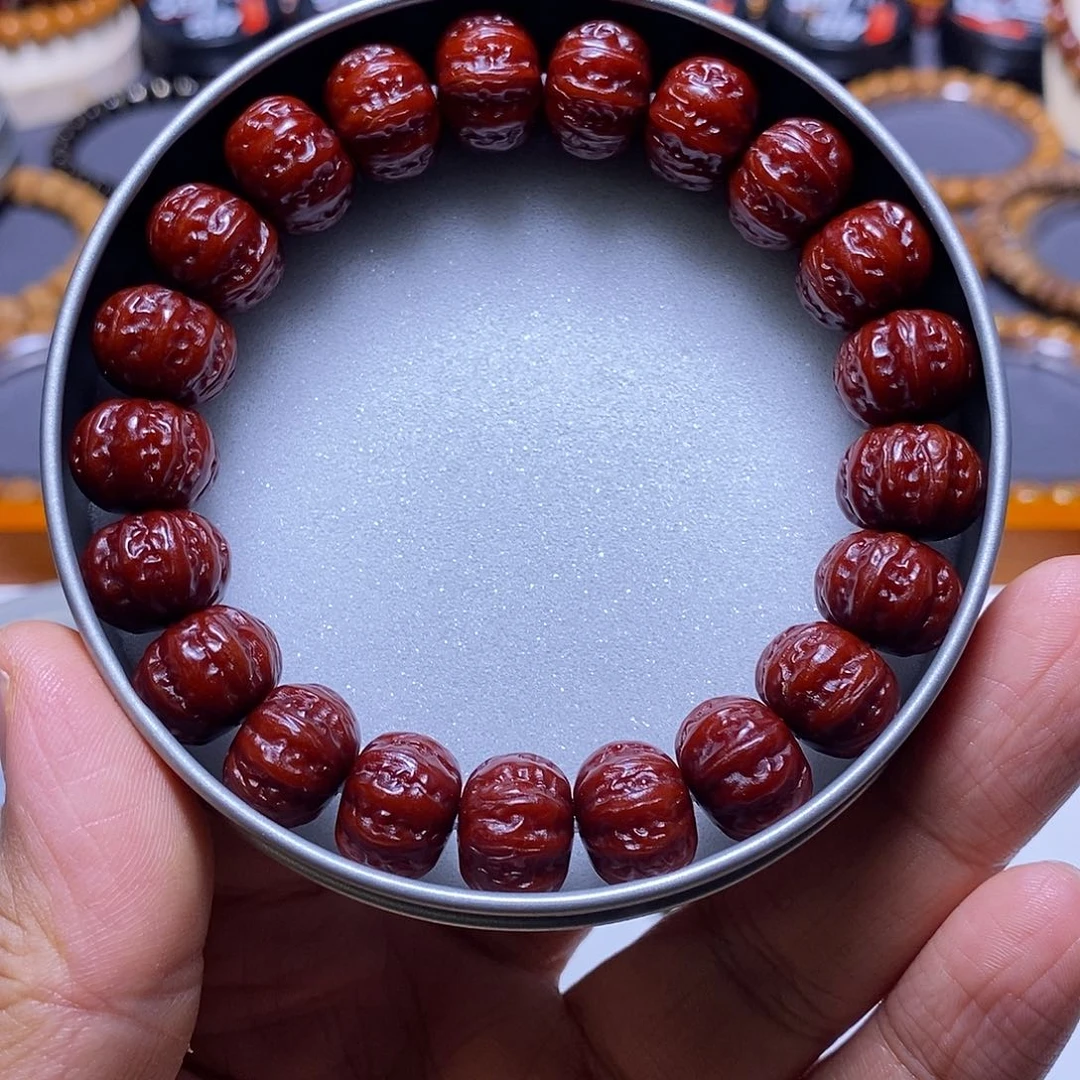 猴头核桃手串牛油膏机刷全品京八棱尺寸13+全品毕业