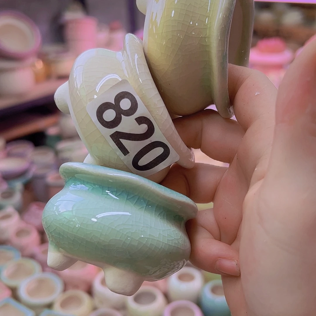 陶瓷花盆当场满12包邮