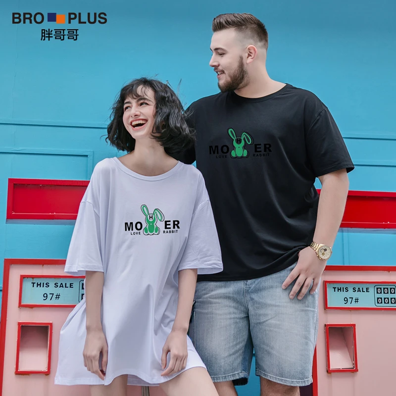 胖哥哥高街美式大码宽松男士高级感冰丝情侣t恤短袖潮牌夏季薄款