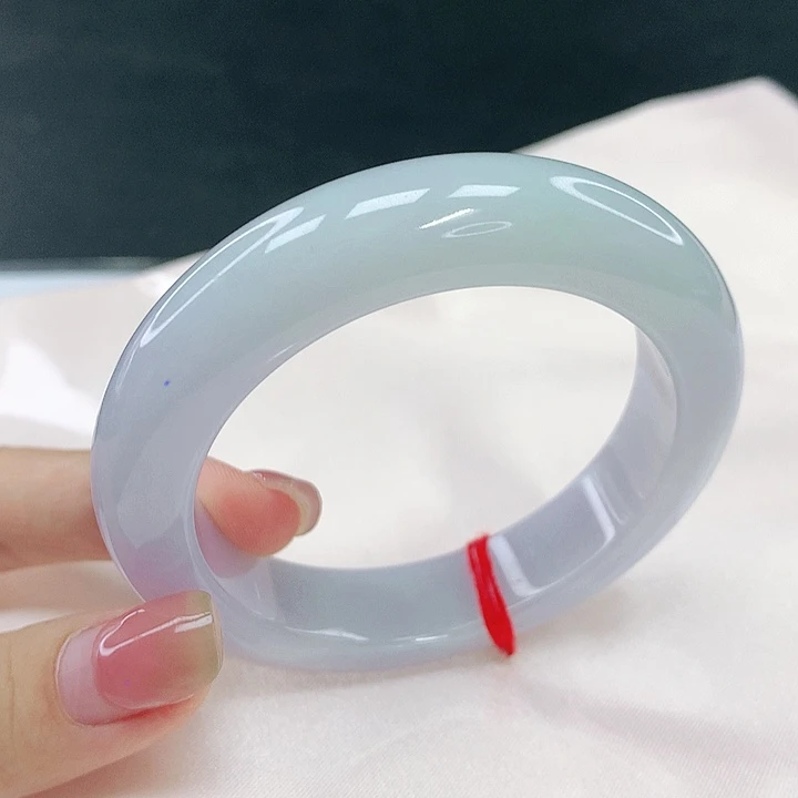 翡翠未镶嵌手镯圈53.7，79034