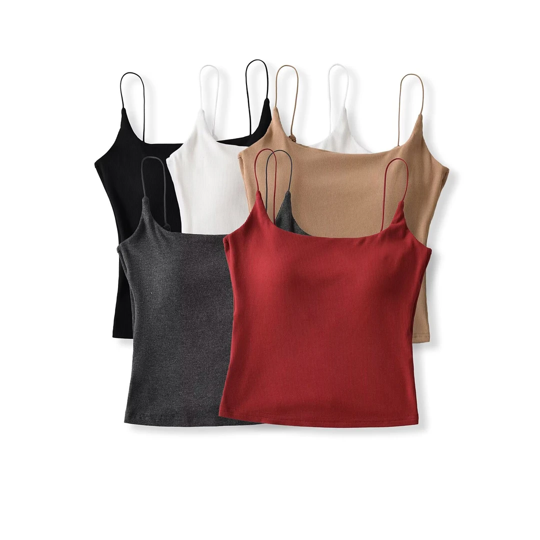 2025春季新款女装法式纯欲风露背蕾丝拼接带胸垫修身辣妹短款吊带