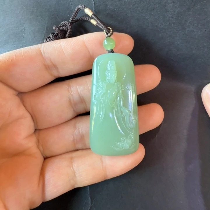 和田玉（碧玉）未镶嵌吊坠(不含链)