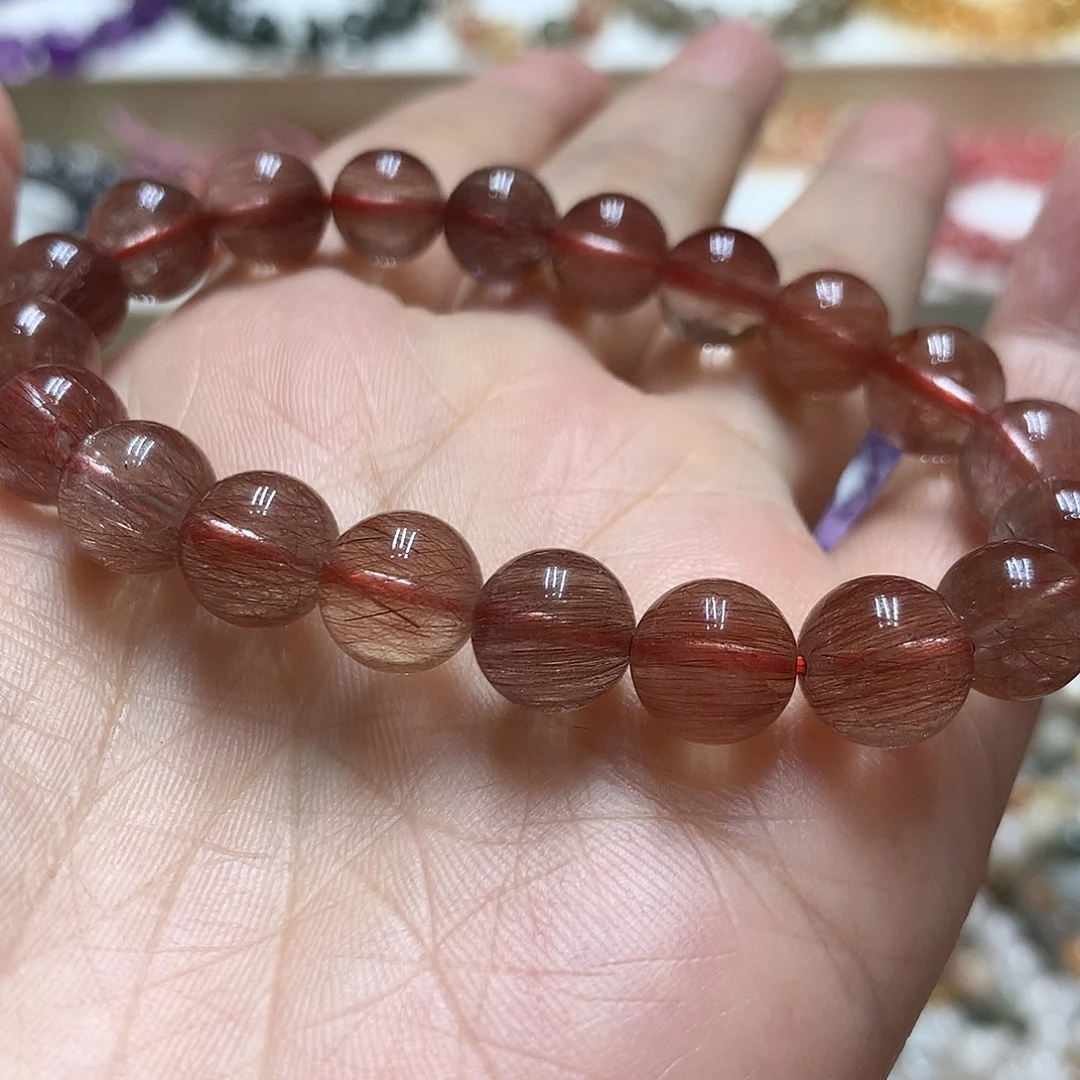 手链未镶嵌水晶红发晶