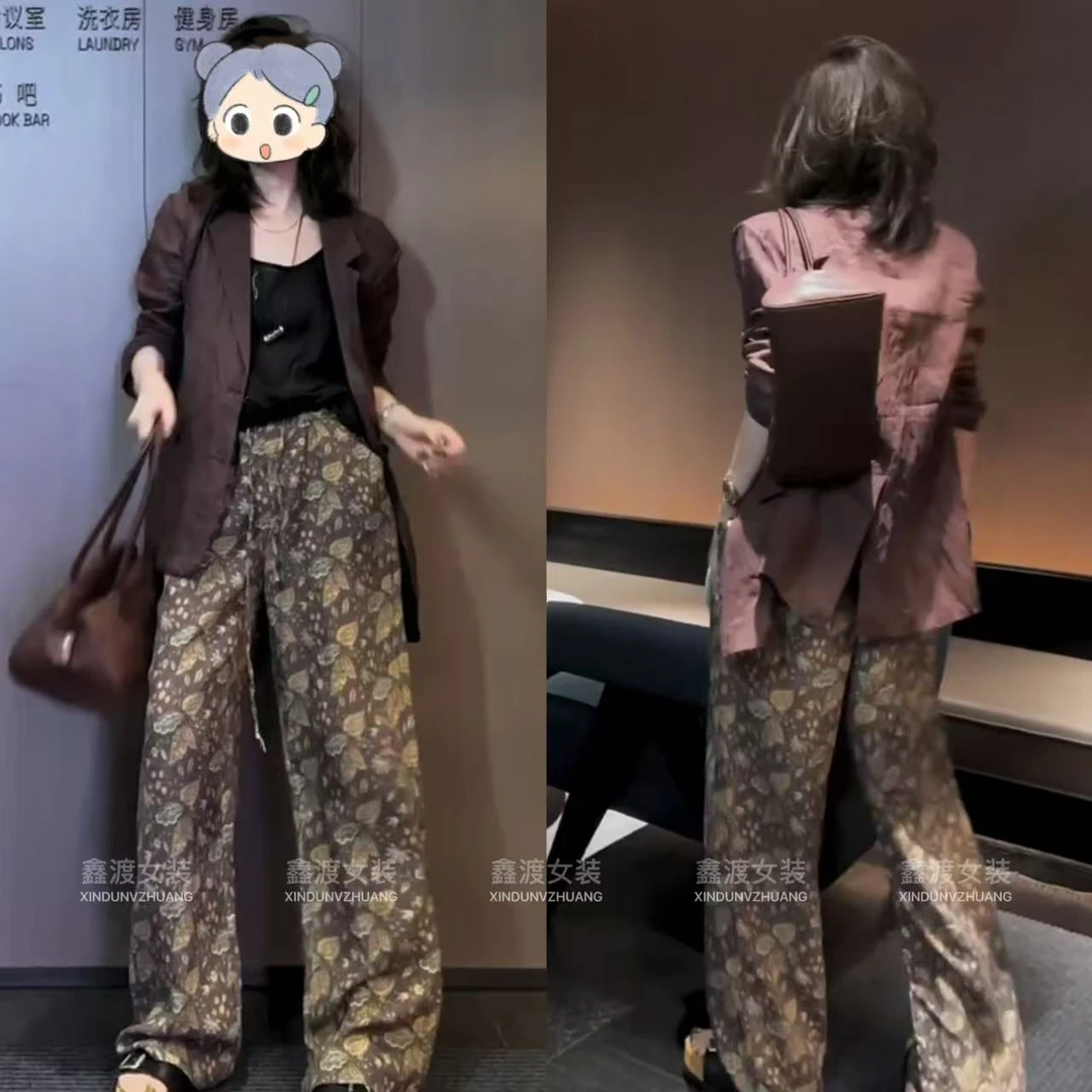 2025夏季新款时尚显瘦气质女士网红洋气两件套百搭款D9933