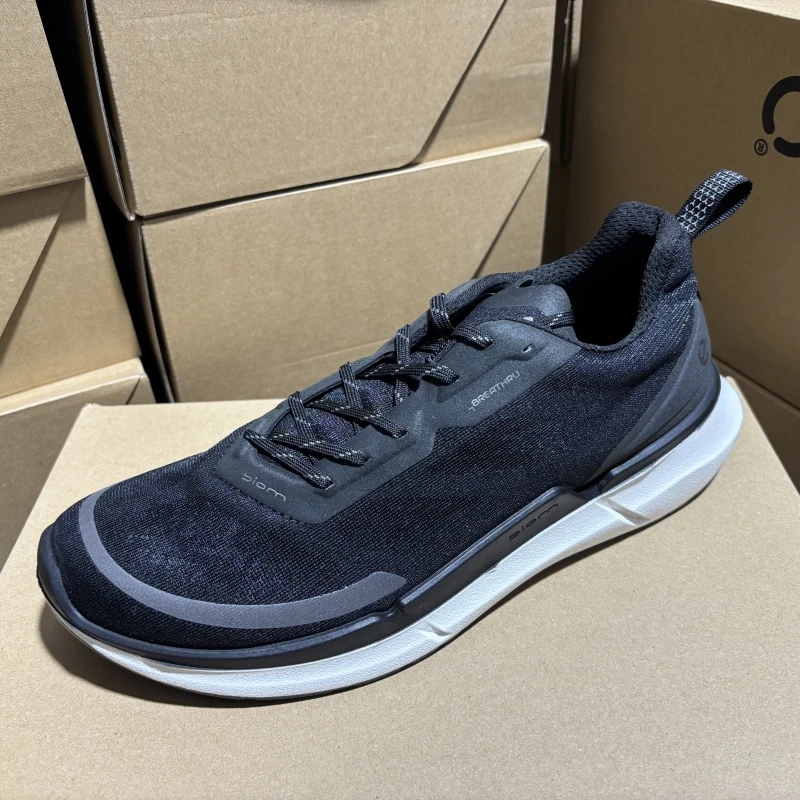 爱步ECCO 男款时尚运动鞋网面透气舒适轻便休闲鞋健步潮鞋830754