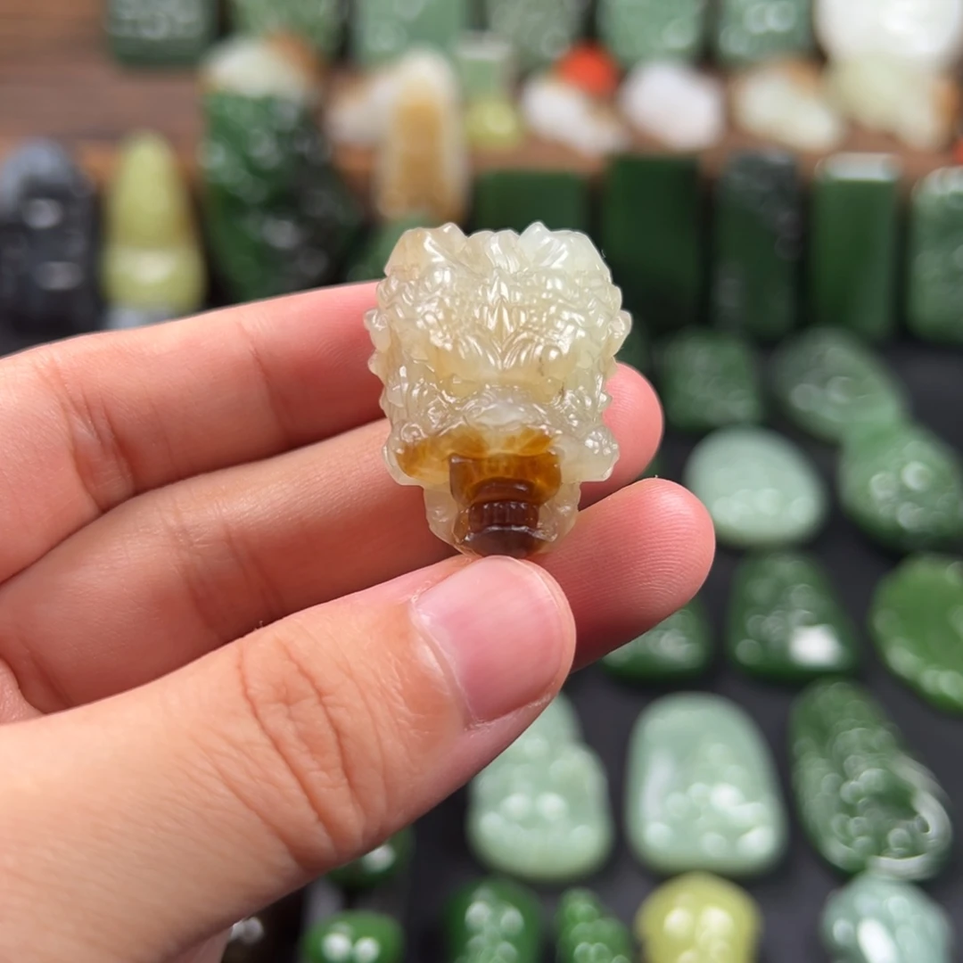 和田玉未镶嵌吊坠(不含链)