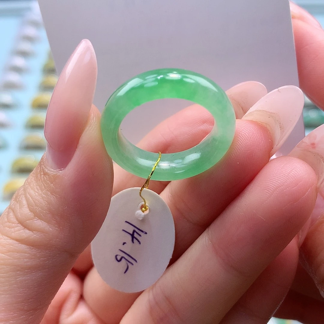 未镶嵌戒指翡翠1415圈