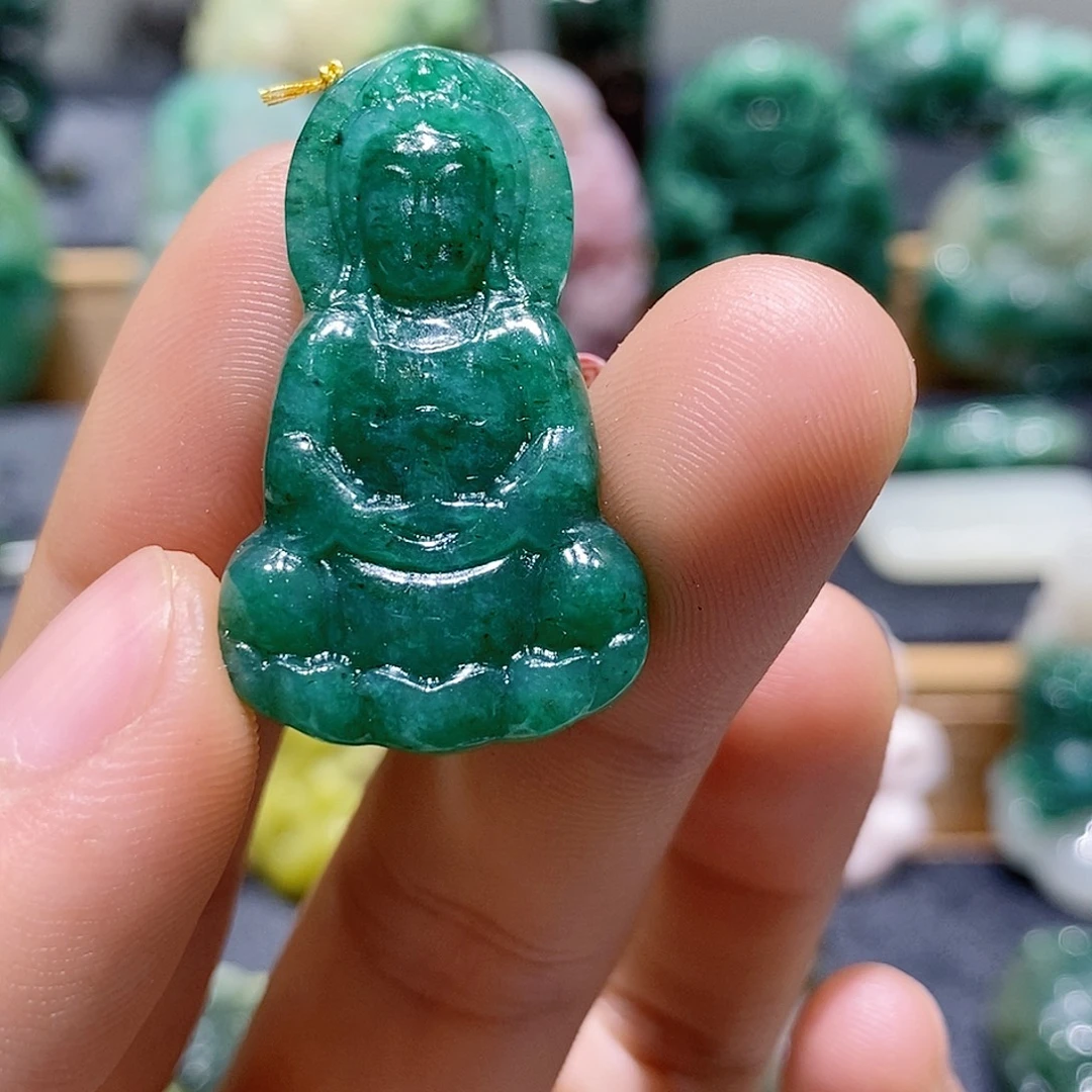 独山玉未镶嵌吊坠