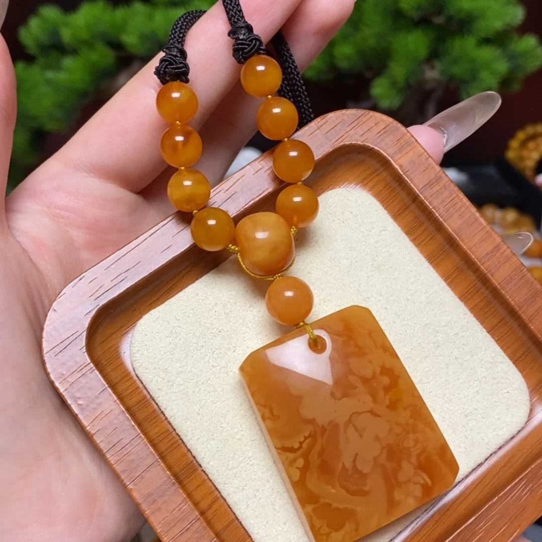 【闪购商品】蜜蜡颈饰未镶嵌项链