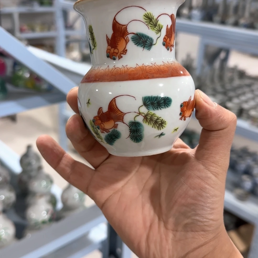 瓷片摆件手绘瓷器全部处理了