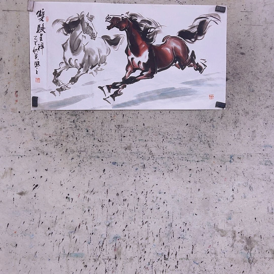 西***杨国画三尺100x50cmcm