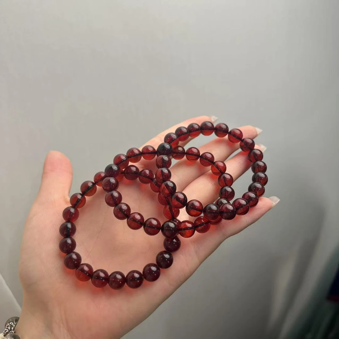 【小宝珠宝】15 T82490-血珀手串-多样性发一件-9mm