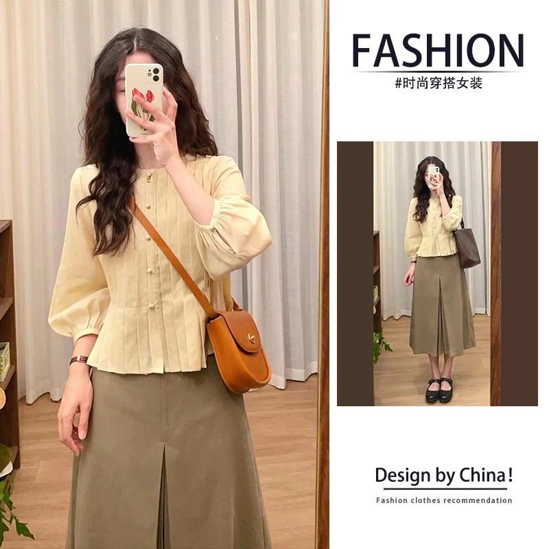 韩系桔梗学院风超好看减龄衬衫2025年早春时尚高级感独特别致上衣