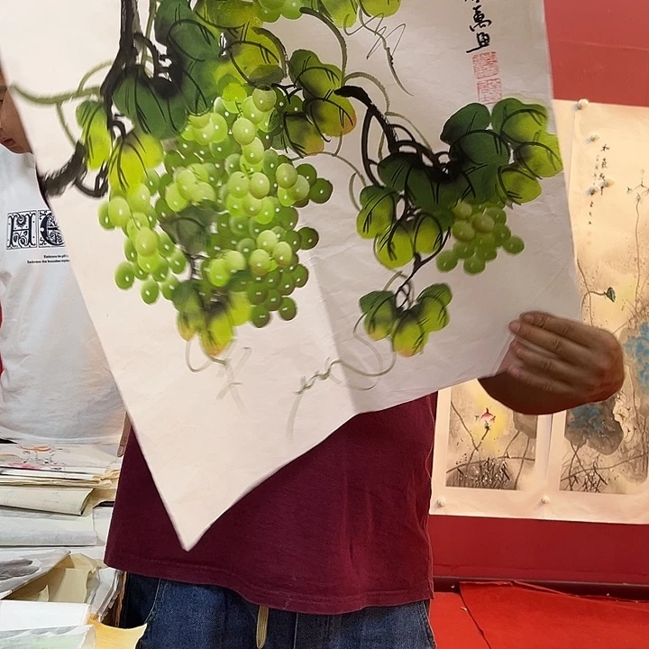 国画国画作品多次入