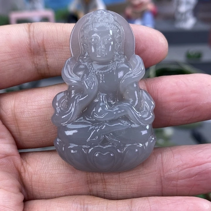 和田玉颈饰未镶嵌泉****光