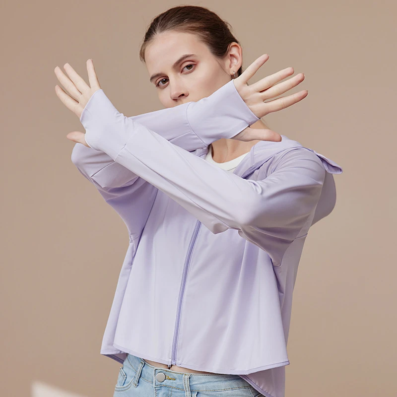 防晒衣2025女款长袖透气防紫外线女士户外骑车防晒服薄款遮阳