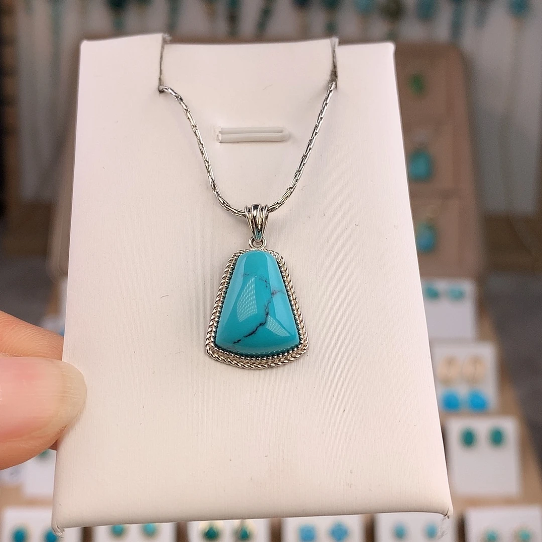 绿松石未镶嵌吊坠(不含链)