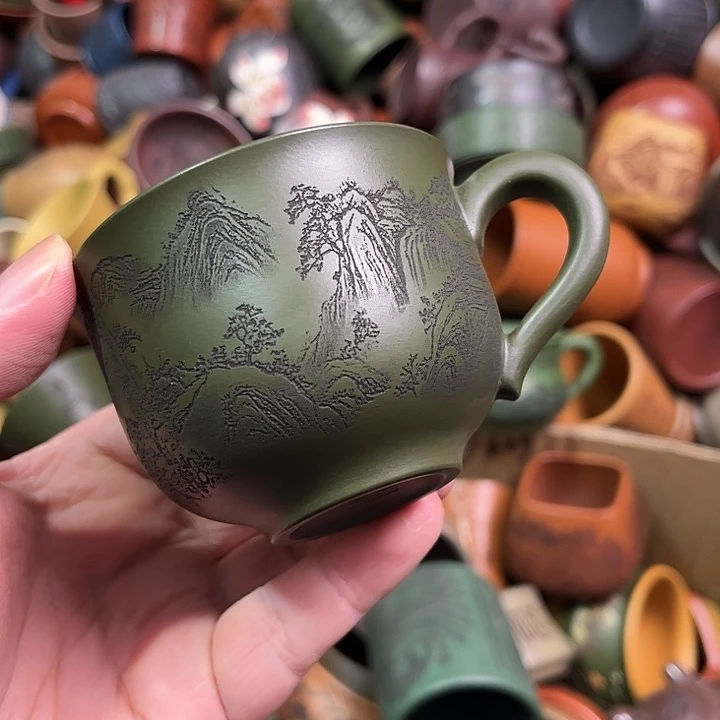 紫砂茶杯全手工紫砂主人杯