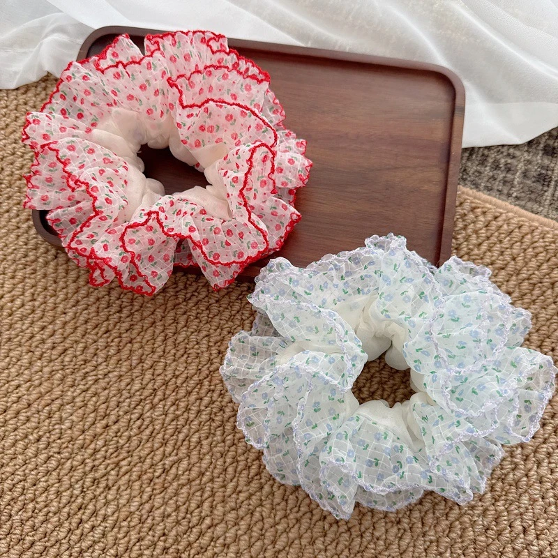 发绳发饰可爱皮筋橡皮头花夏天气质高贵爆款高弹力发圈黑色发箍