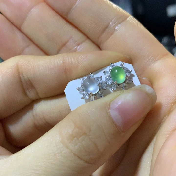 翡翠银S925镶嵌戒指