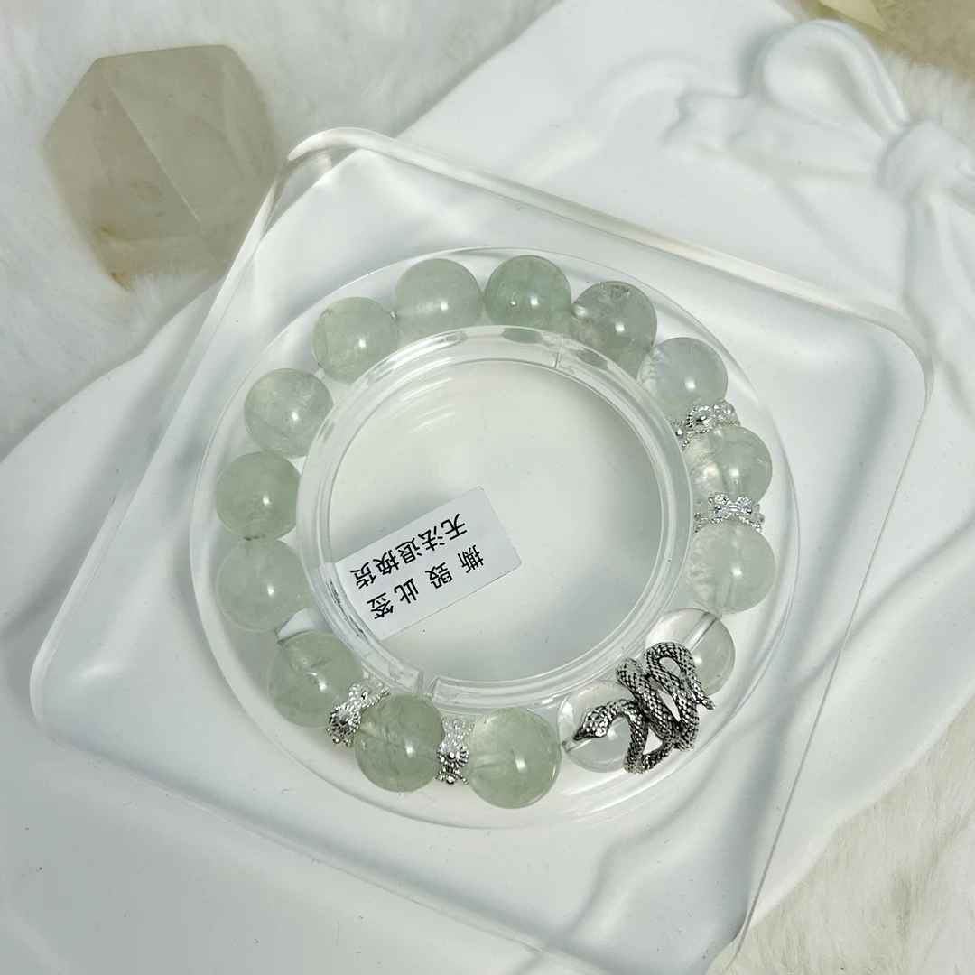 限量福利【青蛇传说】C40绿阿塞清新设计师款水晶手串