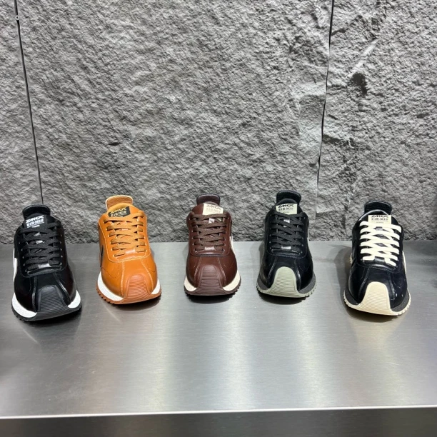 秋季极简风皮面厚底个性洋气舒适潮流休闲运动阿甘鞋