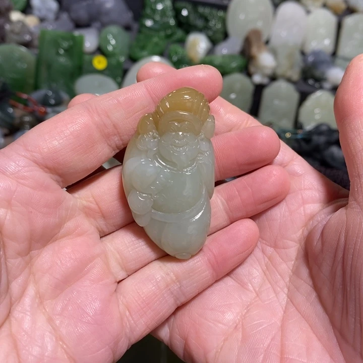 和田玉未镶嵌挂件