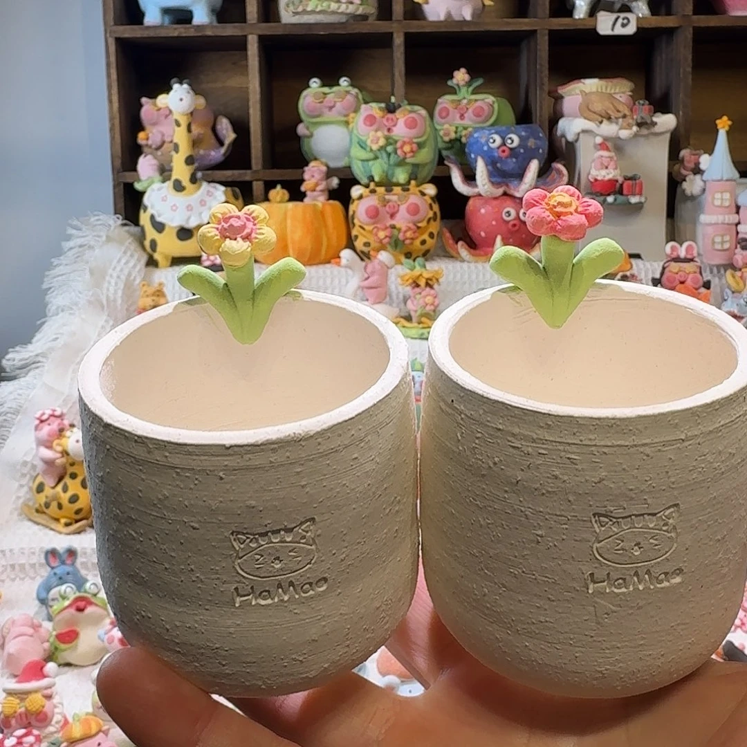 厂家直销手工花盆摆件