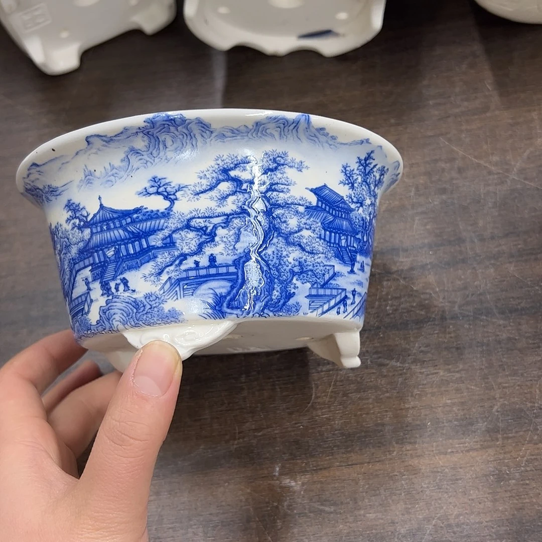 紫砂花盆198号微瑕15/7.5cm