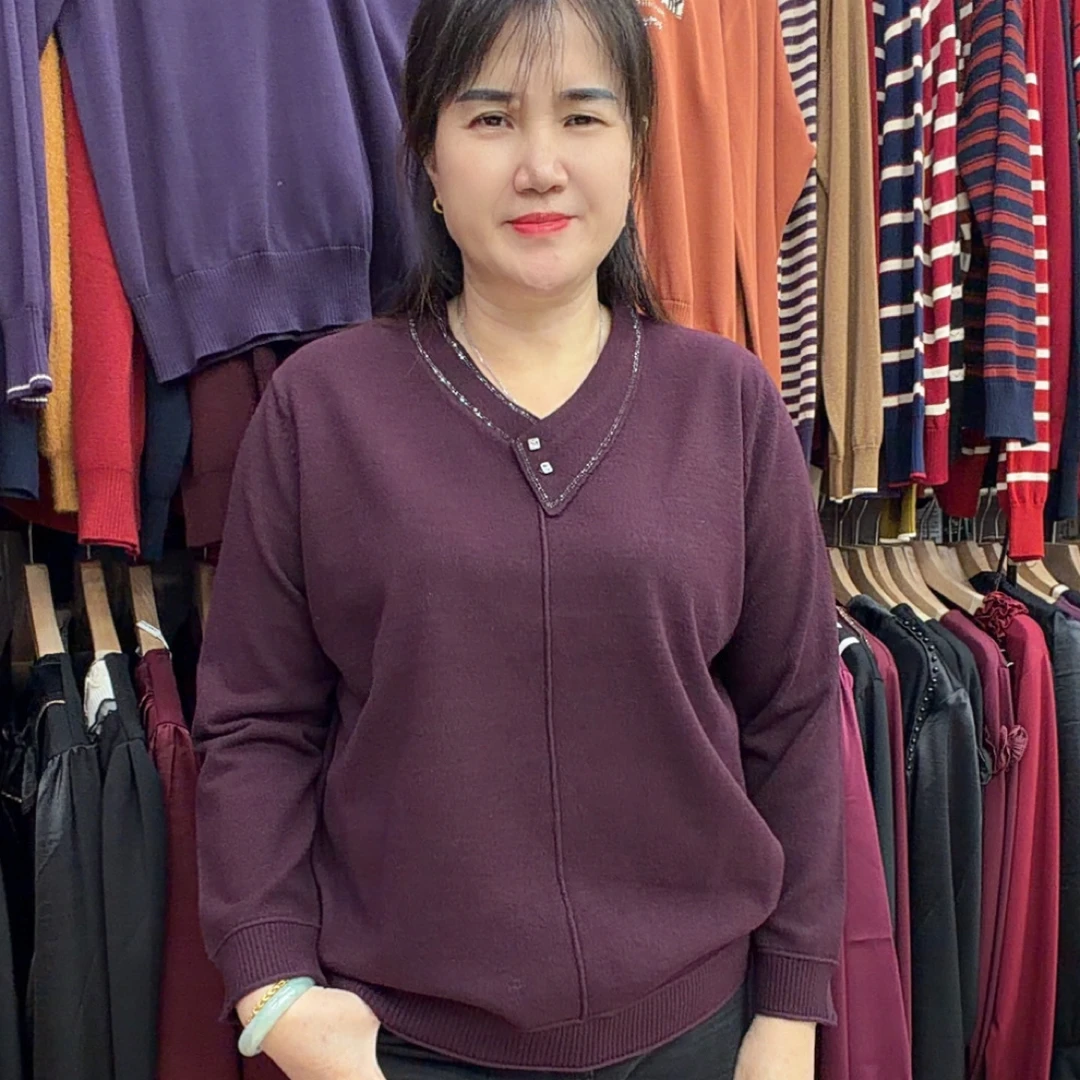 秋冬款时尚纯色百搭气质休闲长袖上衣欢9689