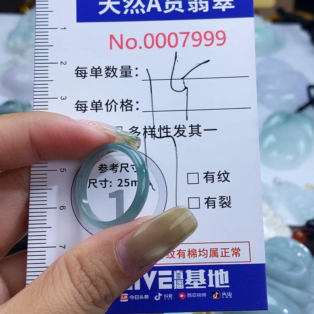翡翠未镶嵌颈饰7999