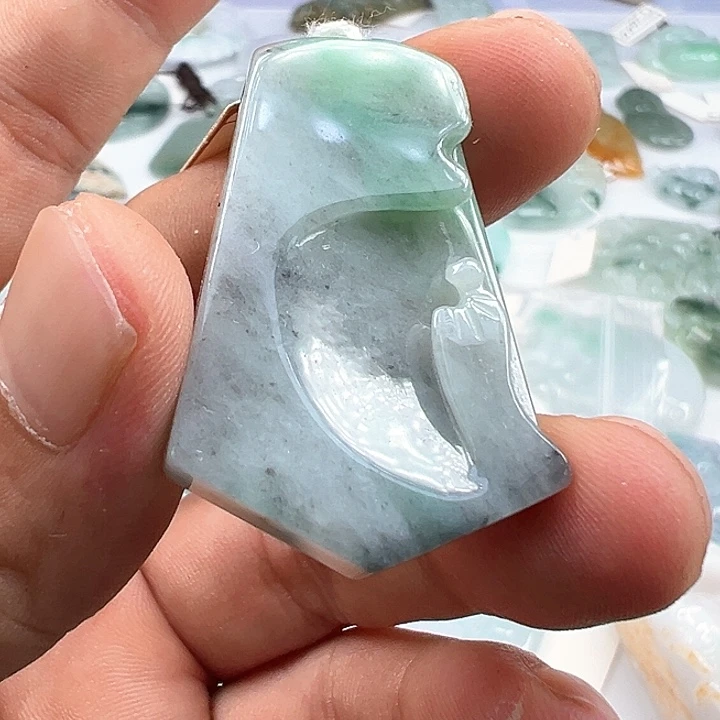 颈饰未镶嵌翡翠缅甸翡翠吊坠