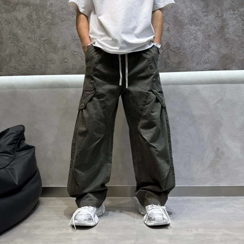 秋冬新款男士黑色直筒牛仔裤宽松百搭纯棉水洗休闲复古男款长裤