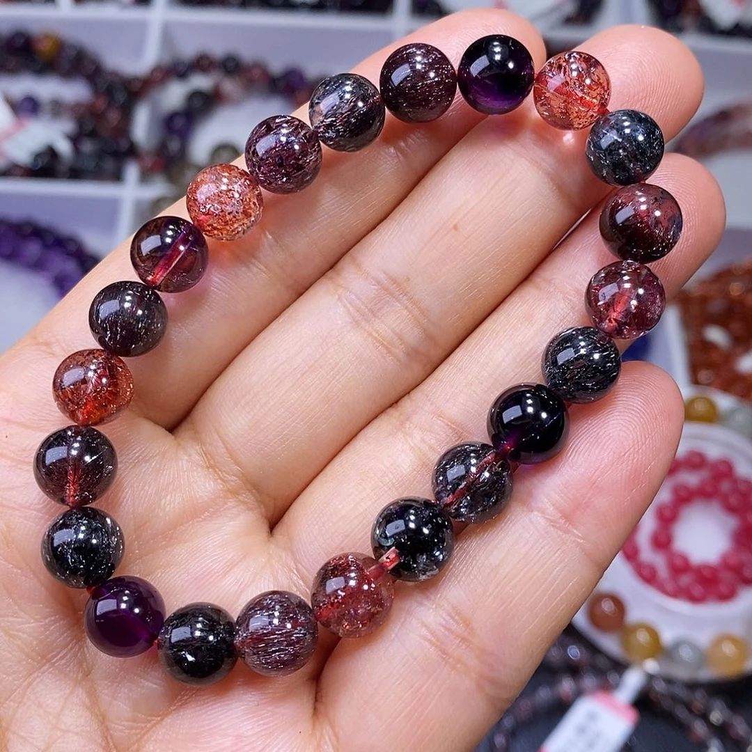 手链未镶嵌水晶黑加仑8.8