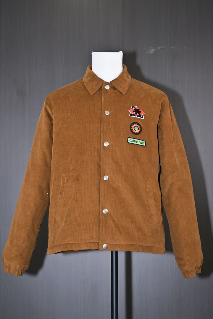 275-情侣复古休闲嘻哈滑板美潮小怪兽图案夹克外套春秋黑色宽松