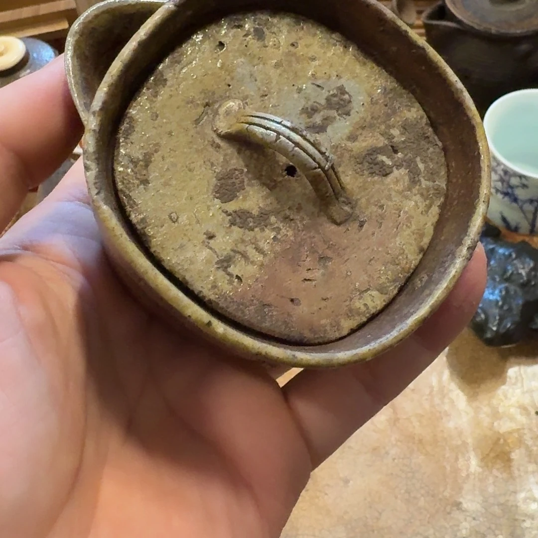 奶***茶日本古美术 备前烧